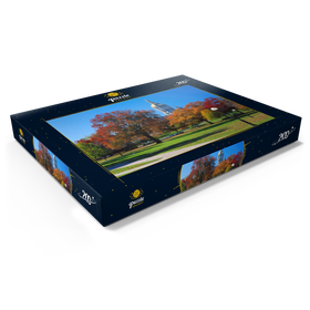 Darstellung des Puzzle Motivs Park mit Kapitol in Hartford, Connecticut, USA - Puzzleteile: 200