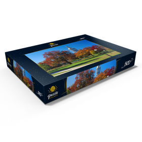 Darstellung des Puzzle Motivs Park mit Kapitol in Hartford, Connecticut, USA - Puzzleteile: 500