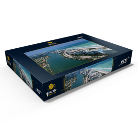 Alternative Darstellung des Puzzle-Motivs Blick über Miami Beach, Florida, USA – Puzzleteile: 1000