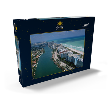 Blick über Miami Beach, Florida, USA 1000 Puzzle Schachtel Ansicht2