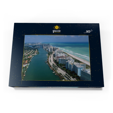Blick über Miami Beach, Florida, USA 500 Puzzle Schachtel Ansicht3