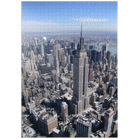 Darstellung des Puzzle-Motivs Luftansicht auf das Empire State Building, Manhattan, New York City – Puzzleteile: 1000