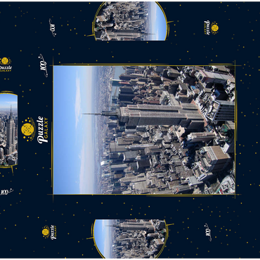 Empire State Building, Manhattan, New York City, New York, USA 100 Puzzle Schachtel 3D Modell