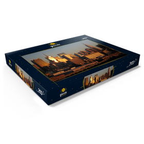 Alternative Darstellung des Puzzle-Motivs Blick auf Manhattan im Abendlicht, New York City, USA – Puzzleteile: 200