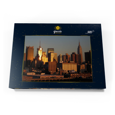 Blick über Hudson auf Manhattan, New York City, New York, USA 500 Puzzle Schachtel Ansicht3