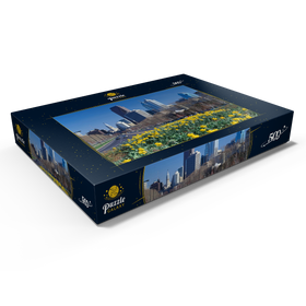 Alternative Darstellung des Puzzle-Motivs Benjamin Franklin Parkway mit Skline und City Hall, Philadelphia, Pennsylvania, USA – Puzzleteile: 500
