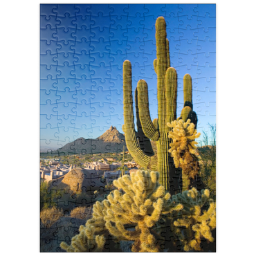puzzleplate Four Seasons Hotelanlage mit Pinnacle Peak, Scottsdale, Arizona, USA 200 Puzzle