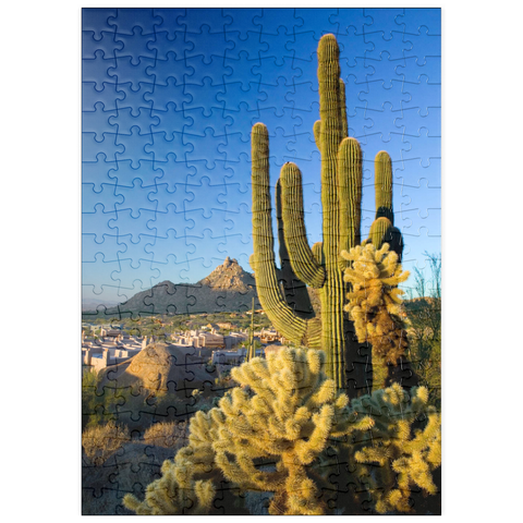 puzzleplate Four Seasons Hotelanlage mit Pinnacle Peak, Scottsdale, Arizona, USA 200 Puzzle