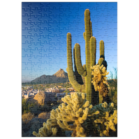 Darstellung des Puzzle Motivs Kakteen am Pinnacle Peak, Scottsdale, Arizona - Puzzleteile: 200