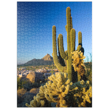 puzzleplate Four Seasons Hotelanlage mit Pinnacle Peak, Scottsdale, Arizona, USA 500 Puzzle