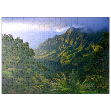 puzzleplate Na Pali Küste, Insel Kauai, Hawaii, USA 200 Puzzle