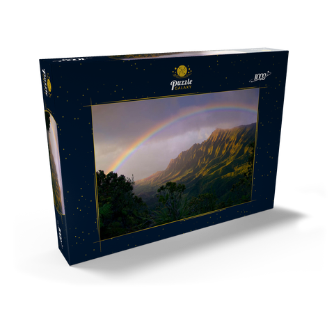 Regenbogen über der Na Pali Küste, Insel Kauai, Hawaii, USA 1000 Puzzle Schachtel Ansicht2