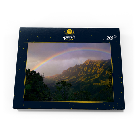 Regenbogen über der Na Pali Küste, Insel Kauai, Hawaii, USA 200 Puzzle Schachtel Ansicht3