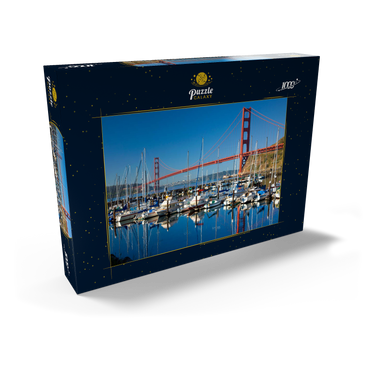 Golden Gate Bridge mit Yachthafen, San Francisco, Kalifornien, USA 1000 Puzzle Schachtel Ansicht2