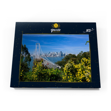 Bay Bridge mit Skyline, San Francisco, Kalifornien, USA 100 Puzzle Schachtel Ansicht3