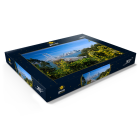 Alternative Darstellung des Puzzle-Motivs Bay Bridge mit Skyline, San Francisco, Kalifornien, USA – Puzzleteile: 200