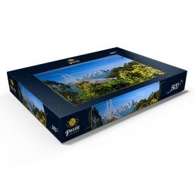 Darstellung des Puzzle Motivs Bay Bridge mit Skyline, San Francisco, Kalifornien, USA - Puzzleteile: 500