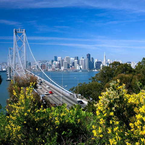 Bay Bridge mit Skyline, San Francisco, Kalifornien, USA 500 Puzzle 3D Modell