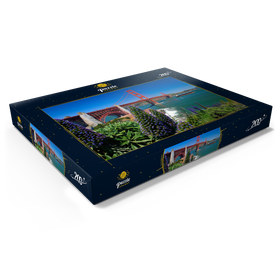 Darstellung des Puzzle Motivs Golden Gate Bridge und Fort Point National Historic Site, San Francisco, USA - Puzzleteile: 200