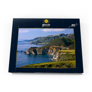 Küste am Highway One bei Big Sur, Kalifornien, USA 100 Puzzle Schachtel Ansicht3