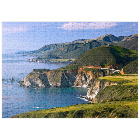 puzzleplate Küste am Highway One bei Big Sur, Kalifornien, USA 500 Puzzle