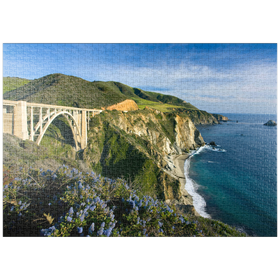 Darstellung des Puzzle-Motivs Küste am Highway One bei Big-Sur, Kalifornien, USA – Puzzleteile: 1000