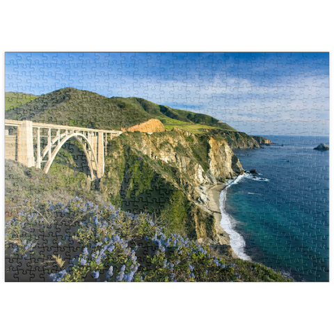 puzzleplate Küste am Highway One bei Big Sur, Kalifornien, USA 500 Puzzle