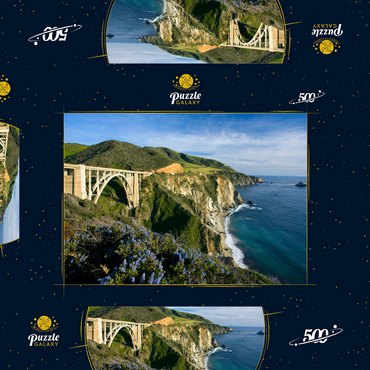 Küste am Highway One bei Big Sur, Kalifornien, USA 500 Puzzle Schachtel 3D Modell