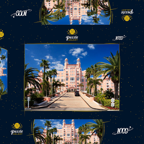 Hotel Don Cesar Beach Resort am St. Pete Beach in St. Petersburg an der Golfküste, Florida, USA 1000 Puzzle Schachtel 3D Modell