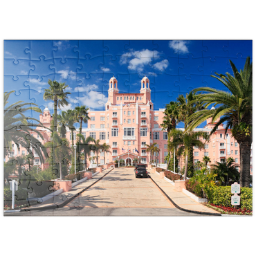 puzzleplate Hotel Don Cesar Beach Resort am St. Pete Beach in St. Petersburg an der Golfküste, Florida, USA 100 Puzzle