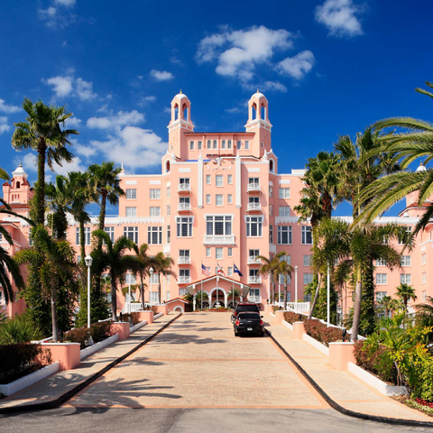 Hotel Don Cesar Beach Resort am St. Pete Beach in St. Petersburg an der Golfküste, Florida, USA 100 Puzzle 3D Modell