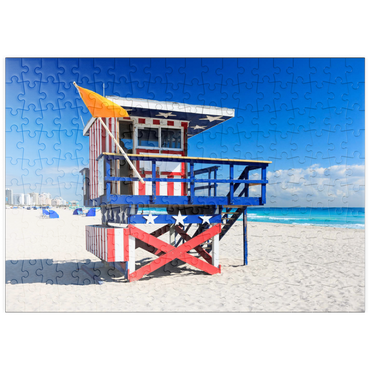 puzzleplate Rettungsschwimmer Station in South Beach in Miami Beach, Florida, USA 200 Puzzle