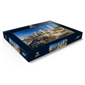 Alternative Darstellung des Puzzle-Motivs Yachthafen am Bayside Marketplace in Downtown Miami, Florida, USA – Puzzleteile: 200