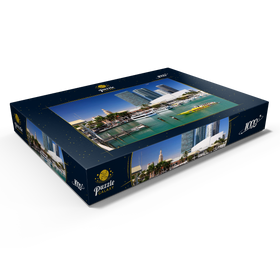 Alternative Darstellung des Puzzle-Motivs Yachthafen in Downtown Miami, Florida, USA – Puzzleteile: 1000