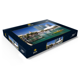 Alternative Darstellung des Puzzle-Motivs Yachthafen in Downtown Miami, Florida, USA – Puzzleteile: 200