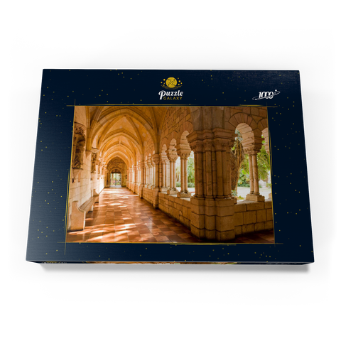 Kreuzgang im wiederaufgebauten Spanish Monastery of St. Bernard in Miami, Florida, USA 1000 Puzzle Schachtel Ansicht3