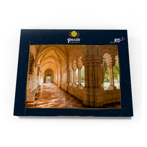 Kreuzgang im wiederaufgebauten Spanish Monastery of St. Bernard in Miami, Florida, USA 100 Puzzle Schachtel Ansicht3