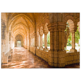 Darstellung des Puzzle Motivs Kreuzgang im wiederaufgebauten Spanish Monastery of St. Bernard in Miami, Florida, USA - Puzzleteile: 500