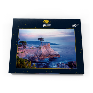 Lonely Cypress, Monterey Zypresse an der Pazifikküste bei Carmel 100 Puzzle Schachtel Ansicht3