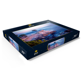 Darstellung des Puzzle Motivs Lonely Cypress, Monterey Zypresse an der Pazifikküste bei Carmel - Puzzleteile: 200
