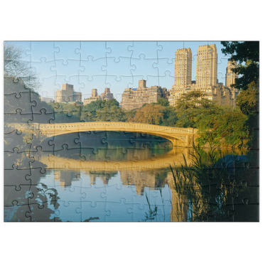 puzzleplate See im Central Park, Uptown Manhattan, New York City, New York, USA 100 Puzzle
