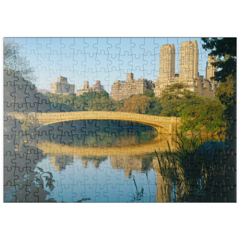 puzzleplate See im Central Park, Uptown Manhattan, New York City, New York, USA 200 Puzzle