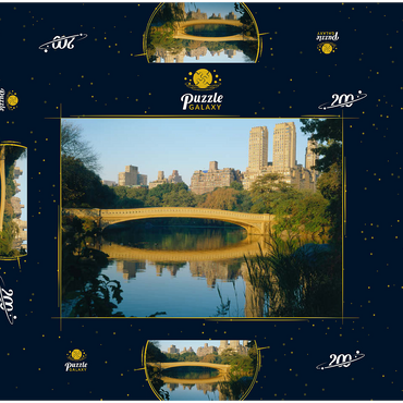 See im Central Park, Uptown Manhattan, New York City, New York, USA 200 Puzzle Schachtel 3D Modell
