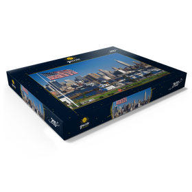 Darstellung des Puzzle Motivs Blick über den Hudson nach Manhattan, New York City, New York, USA - Puzzleteile: 200