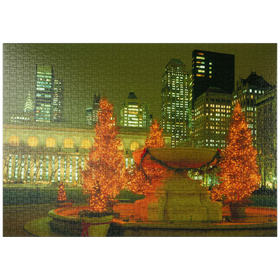 Darstellung des Puzzle-Motivs Public Library in Midtown-Manhattan, New York, USA – Puzzleteile: 1000