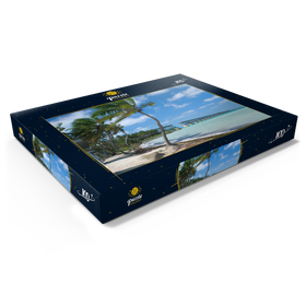 Darstellung des Puzzle Motivs Flagler's Eisenbahnbrücke, Bahia Honda Bridge, Florida Keys - Puzzleteile: 100