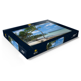 Darstellung des Puzzle Motivs Flagler's Eisenbahnbrücke, Bahia Honda Bridge, Florida Keys - Puzzleteile: 200