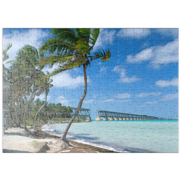 puzzleplate Flagler's Eisenbahnbrücke, Bahia Honda Key, Florida Keys, Florida, USA 200 Puzzle