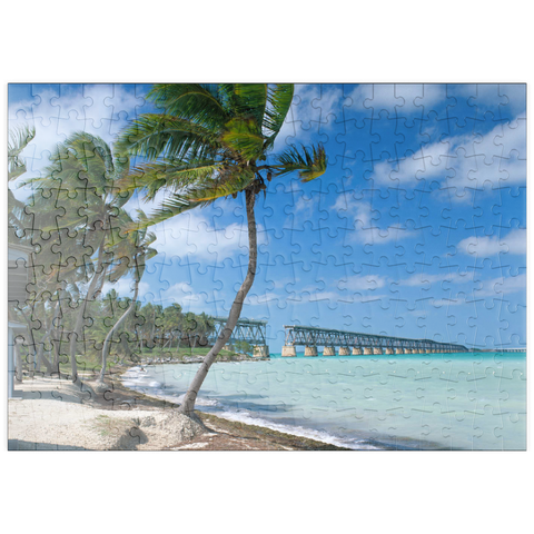 puzzleplate Flagler's Eisenbahnbrücke, Bahia Honda Key, Florida Keys, Florida, USA 200 Puzzle