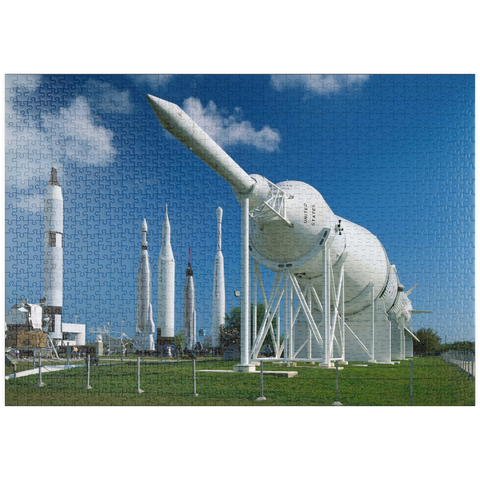 puzzleplate Raketenpark, Kennedy Space Center, Cape Caneveral, Florida, USA 1000 Puzzle